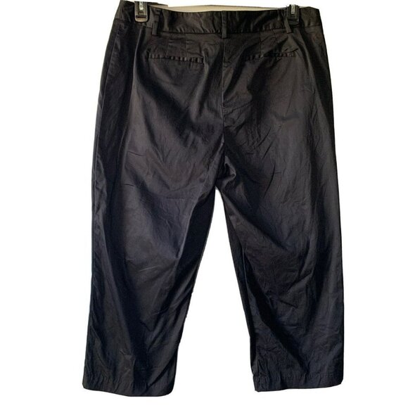 212 collection pants cropped black womens Size 14 - Picture 2 of 3